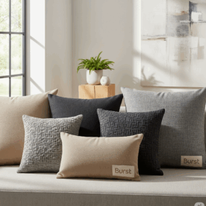 burst™ handwoven scandinavian knit throw blanket – cozy minimalist home textile