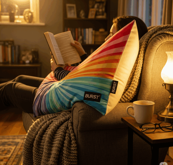 burst™ handwoven scandinavian knit throw blanket – cozy minimalist home textile