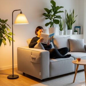 burst™ scandinavian fabric 2 seater sofa – modern minimalist living room furniture