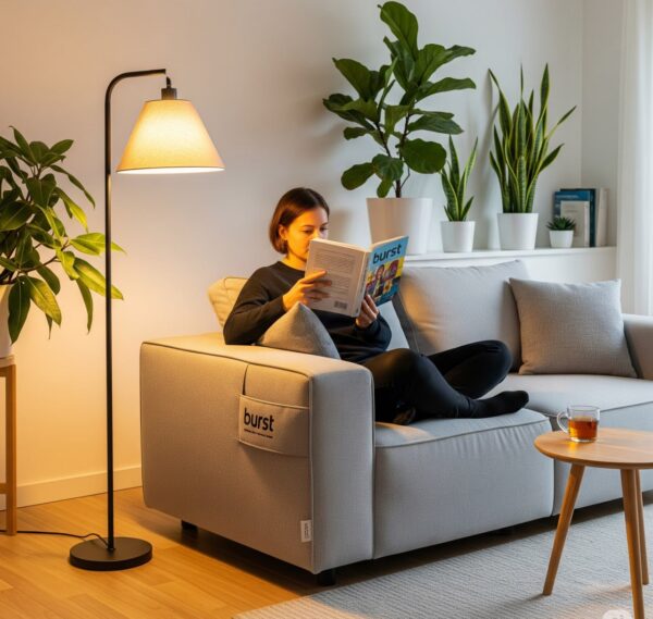 burst™ scandinavian fabric 2 seater sofa – modern minimalist living room furniture